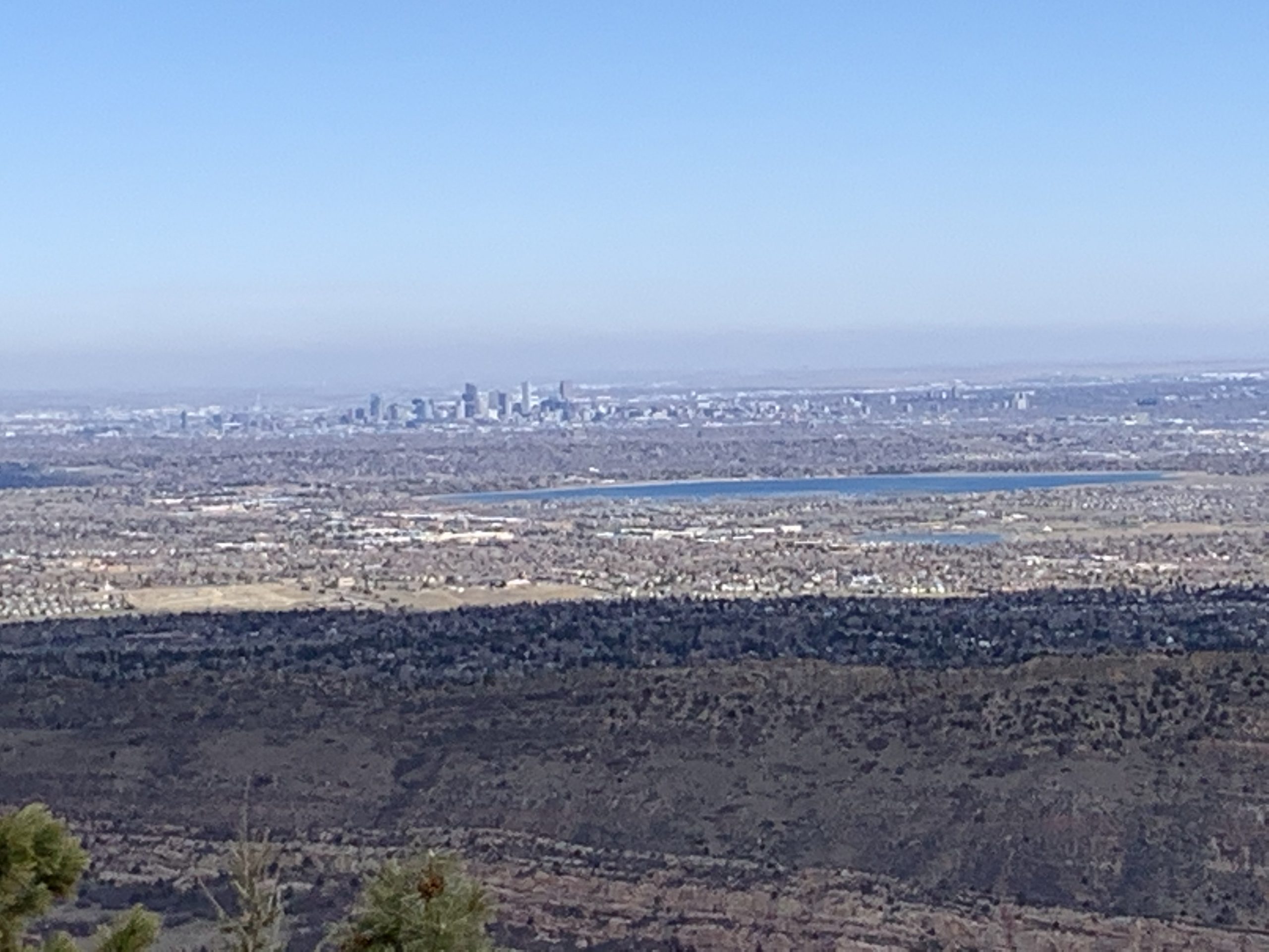 View of Downtown Denver from Plymouth Mountain Trail