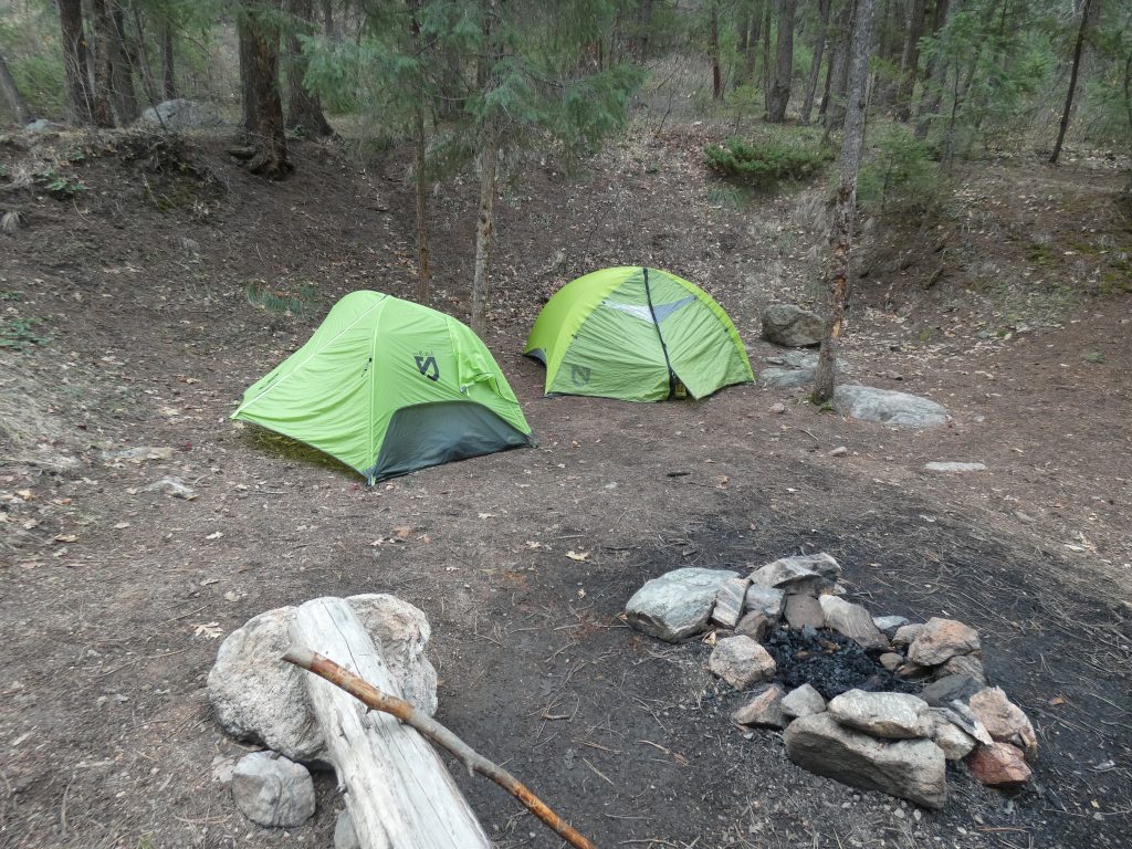 Campsite near Bear Creek - Indian Creek Trail