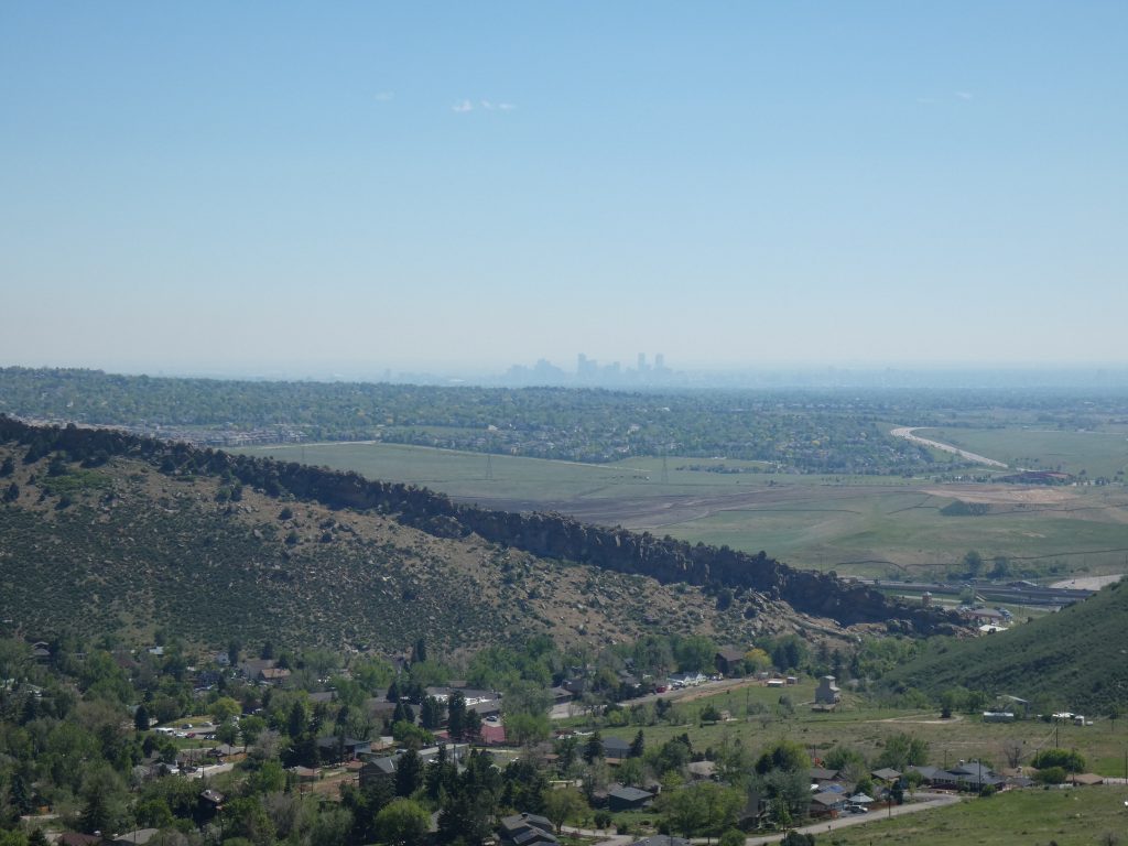 Denver City Views from Mount Falcon Trail