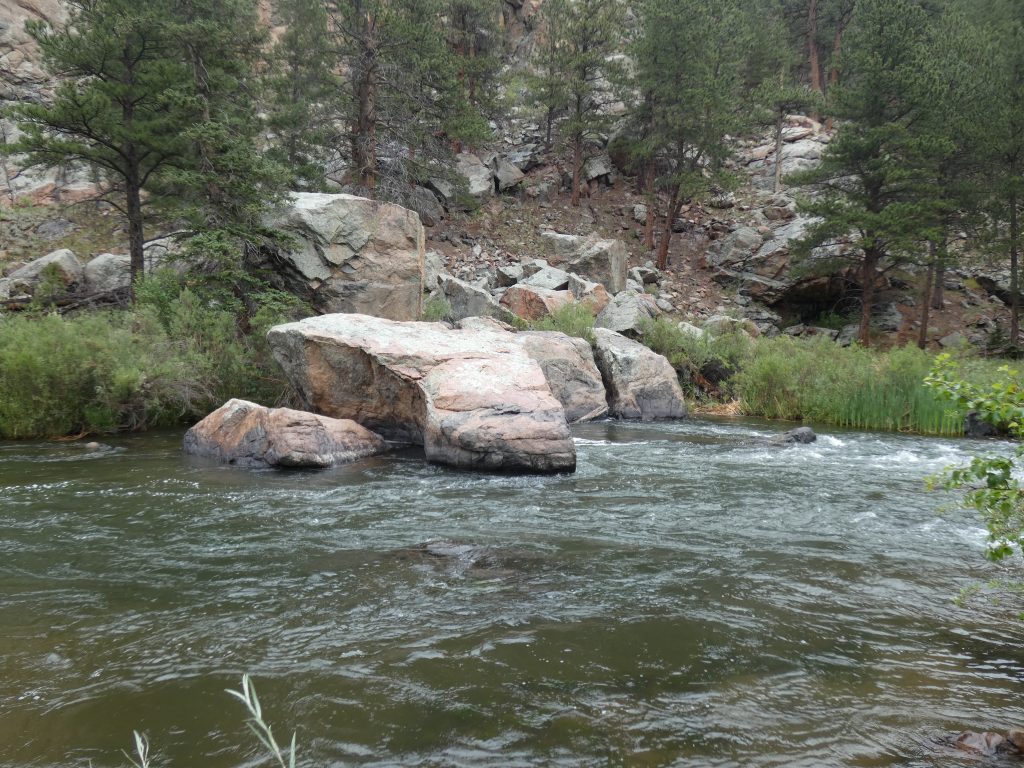 The South Platte River at our campsite