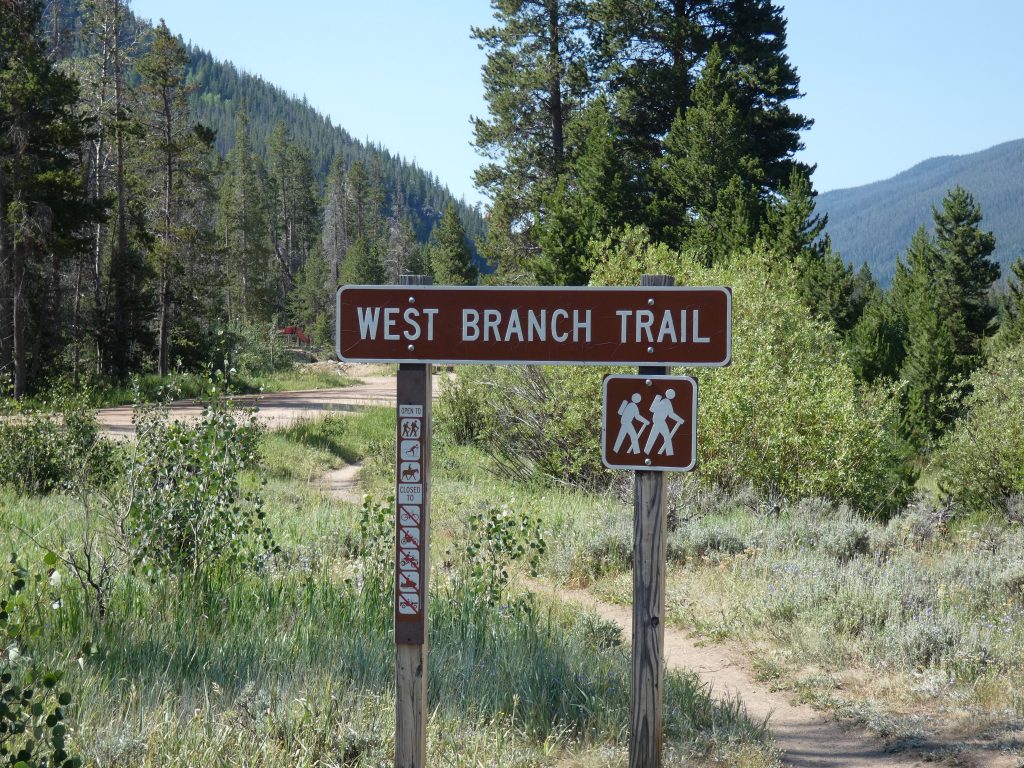 Beginning of the loop at the West Branch Trailhead
