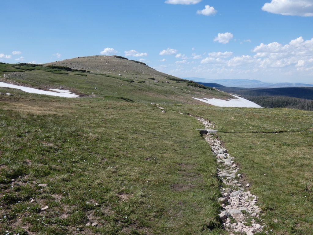 Trail covering Grassy Pass