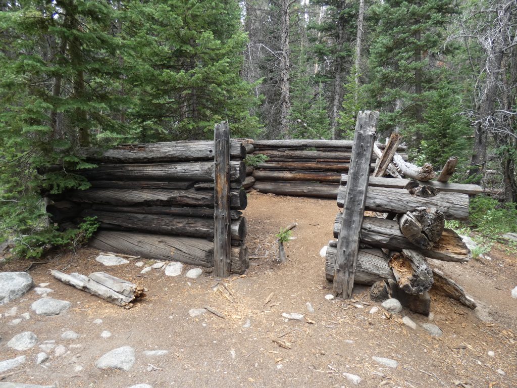 People have used the cabin remains for camping