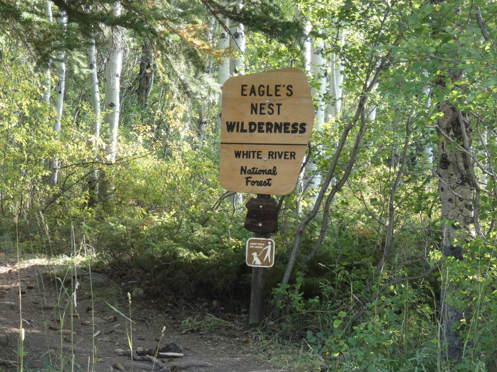 Pitkin Lake Trail is in Eagle Nest Wilderness