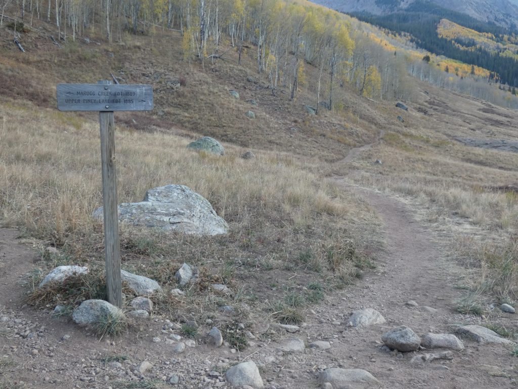 Stay on the Upper Piney trail for Mount Powell