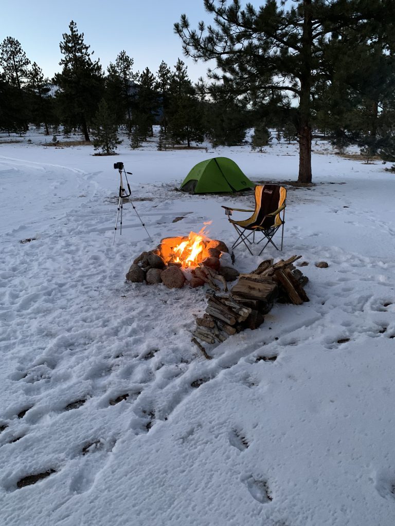 Winter Camping at Brown Creek Trailhead