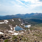 View of Square Top Lakes, Bierstadt, Mt. Evans  and others from Square Top Mountain