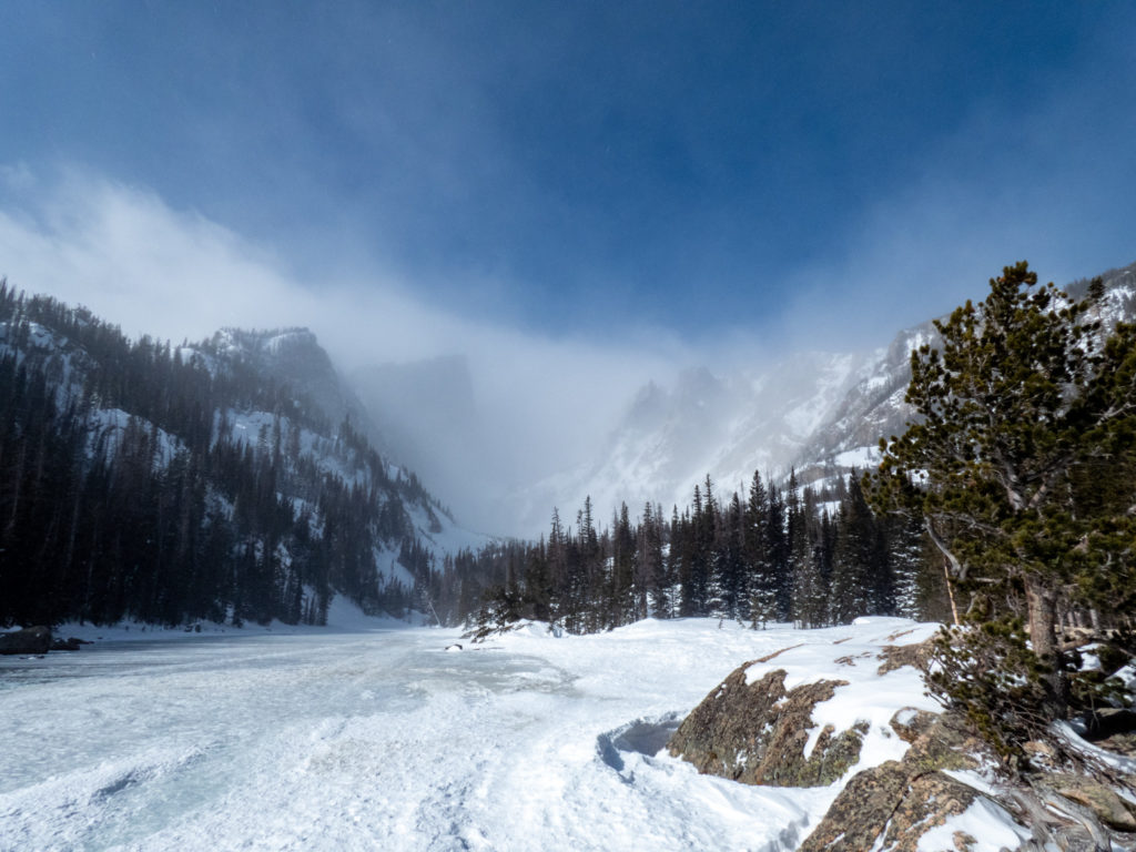 Snowshoeing to Emerald Lake in Rocky Mountain National Park