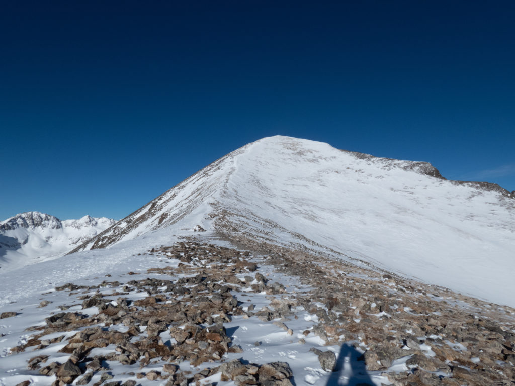 Winter summit of Quandary Peak