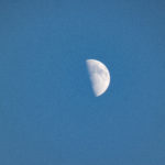 Afternoon moon view