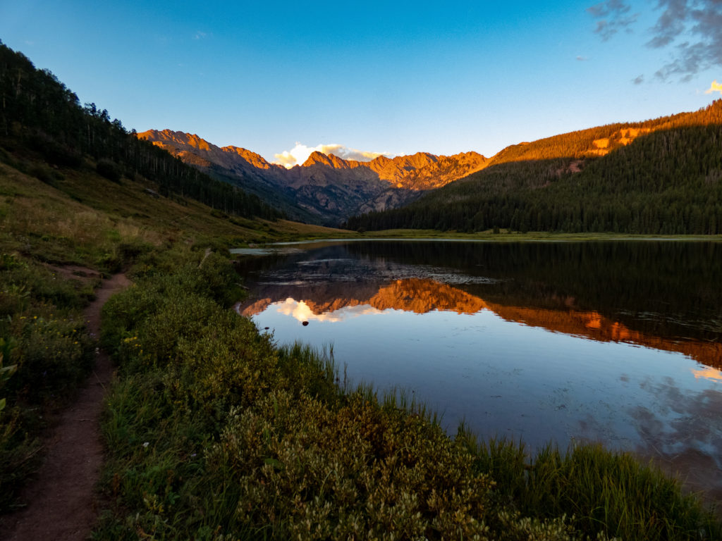 Lost Lake and Bubble Lake in the Gore Range