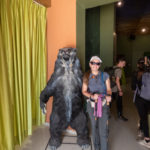 Tanya posing with a bear