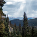 Snow showers in the Gore Range